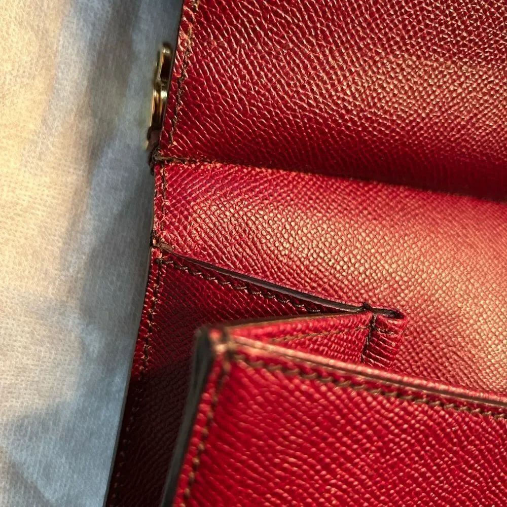 Authentic Dolce & Gabbana Sicily Burgundy Leather Tote - Picture 14 of 16